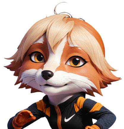 InnerGenius mascot in sportswear